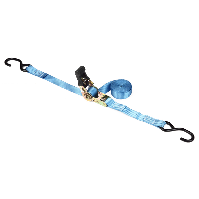 1 palec 25 mm 800 kg Ratchet Train-down popruhy s černým potaženým s háčkem